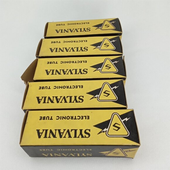 WWII Era Electronic Tube With Box Set Of 5 Sylvania Model 6BY6 NOS NIB 1940s - Picture 13 of 16